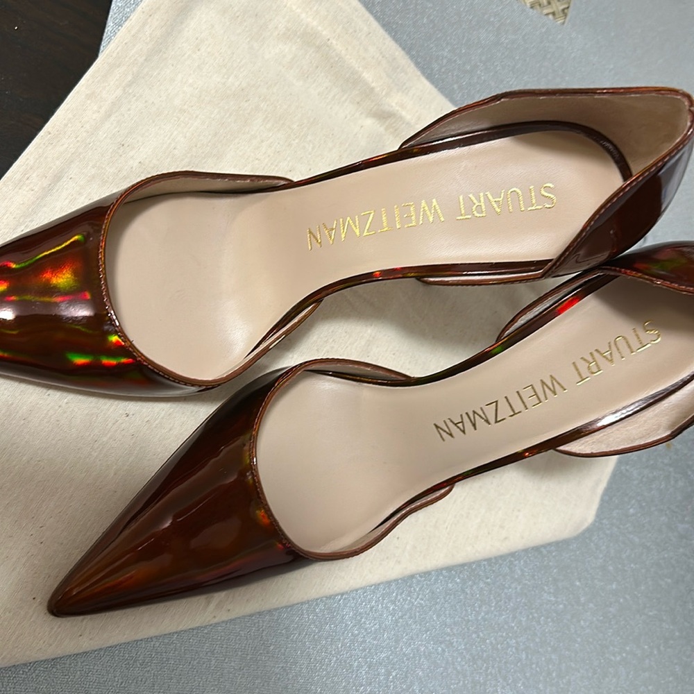 Stuart weitzman orange brown